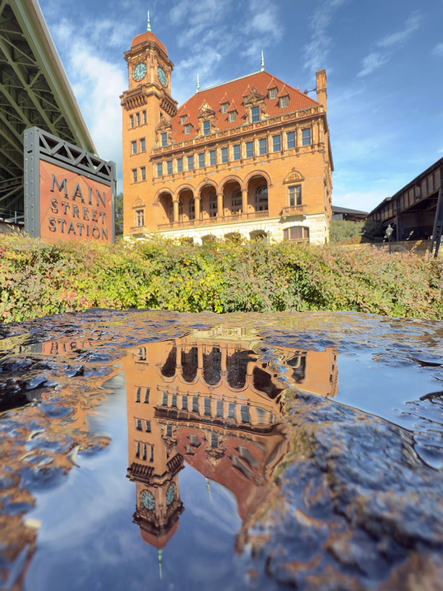 Reflecting On Main Street Station